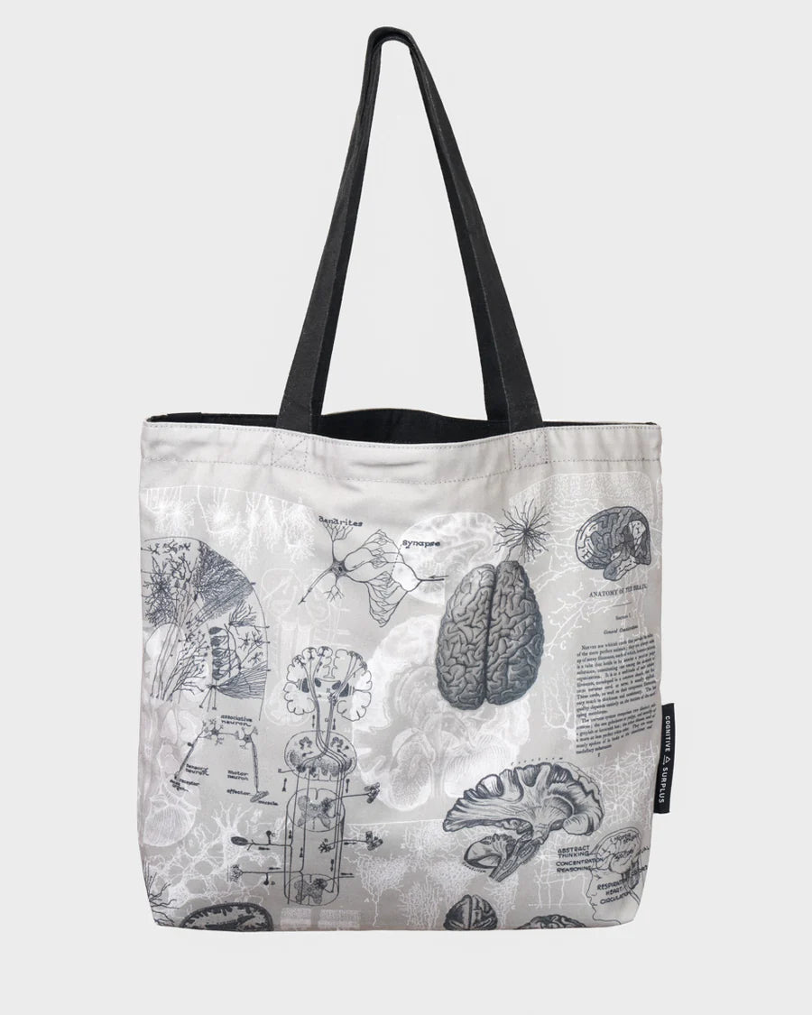 Shoulder bag anatomy of the brain (gray)