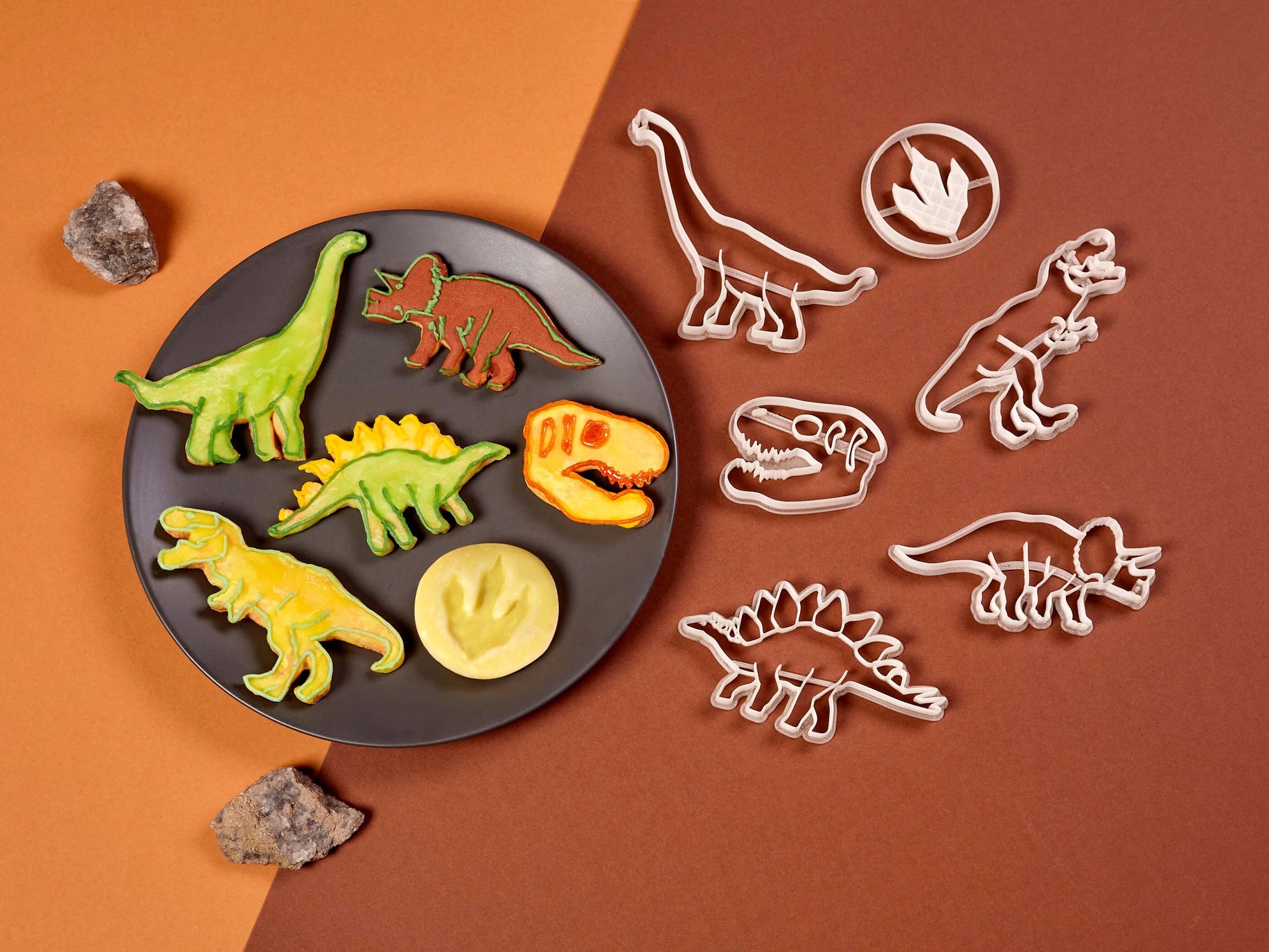 Clay molds dino's & pteros