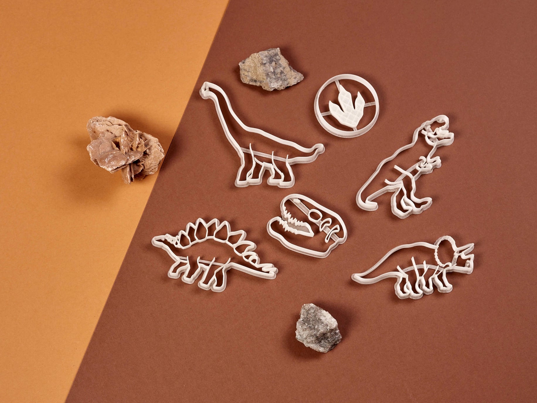 Clay molds dino's & pteros
