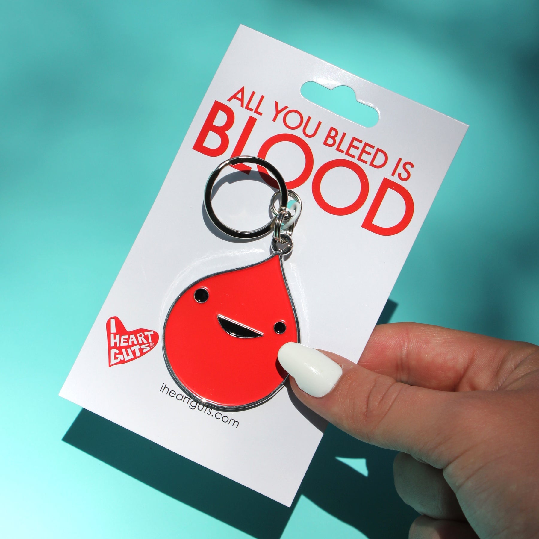 Blood Drop Keychain - All You Bleed is Blood