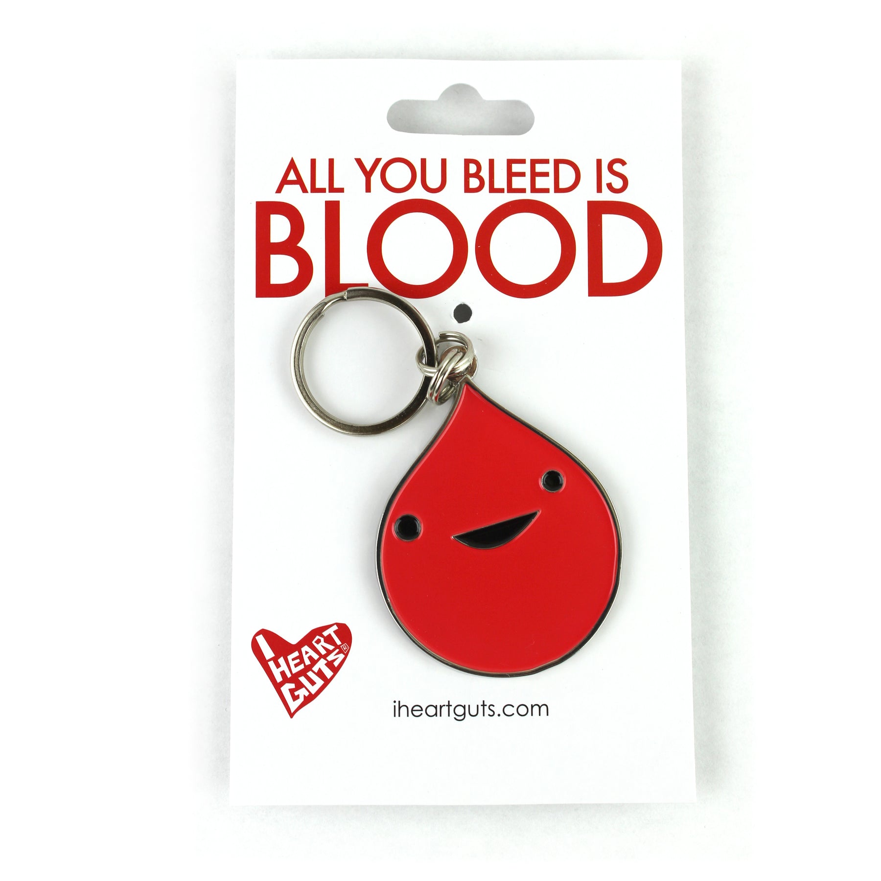 Blood Drop Keychain - All You Bleed is Blood