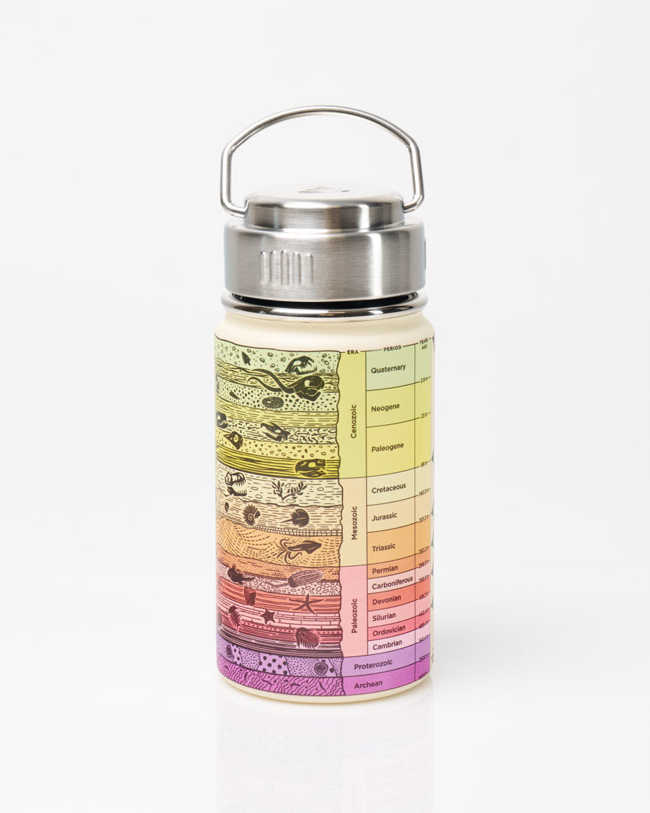 Drinkfles Fossielen & aardlagen (350ml)