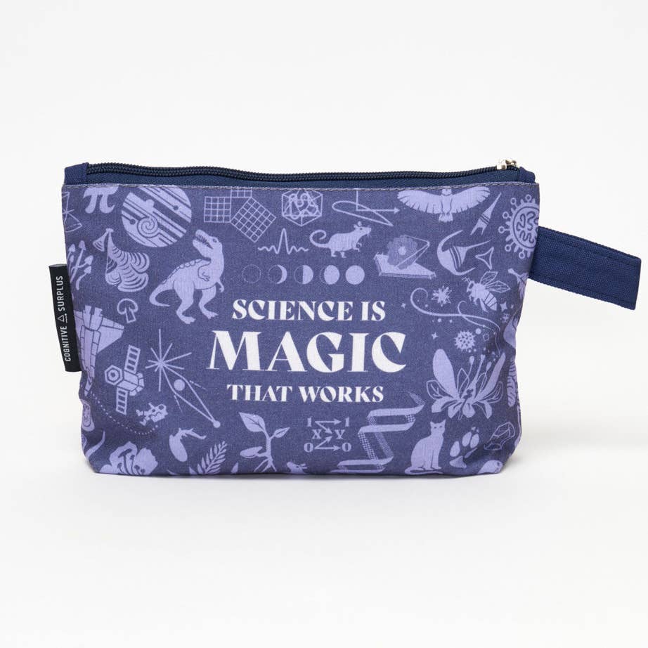 Etui "Science is magic that works" (paars)