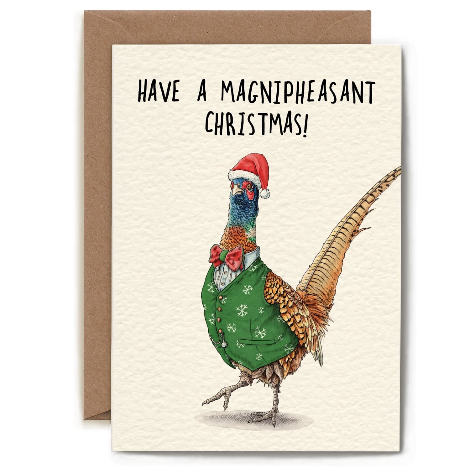 Wenskaart Fazant "Magnipheasant Christmas"