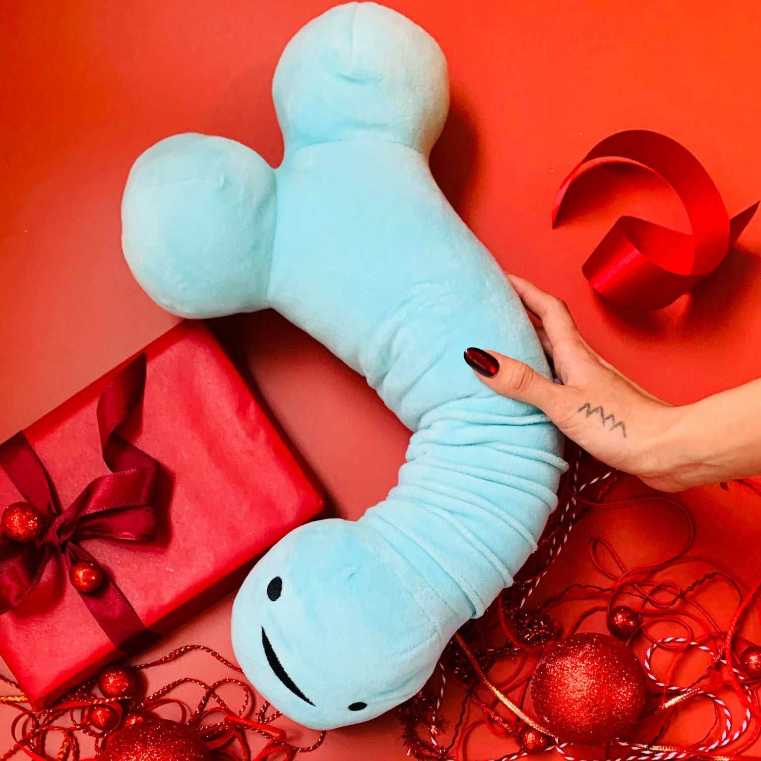 plushie penis with foreskin pouch
