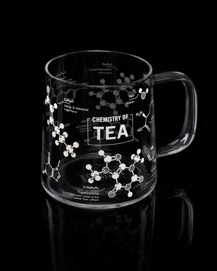 Glass Mug "The Chemistry of Tea"