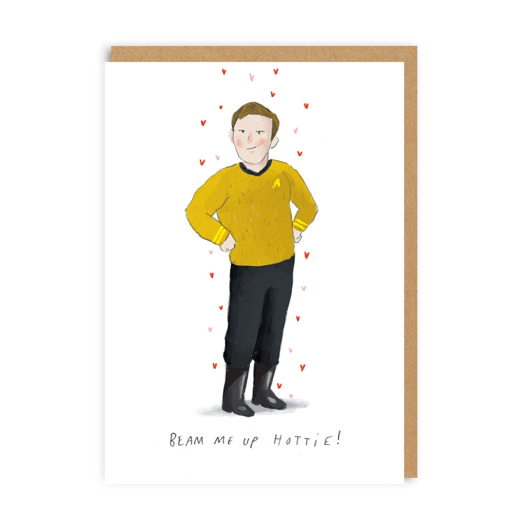 Greeting card "Beam me up hottie" -. Fairy Positron