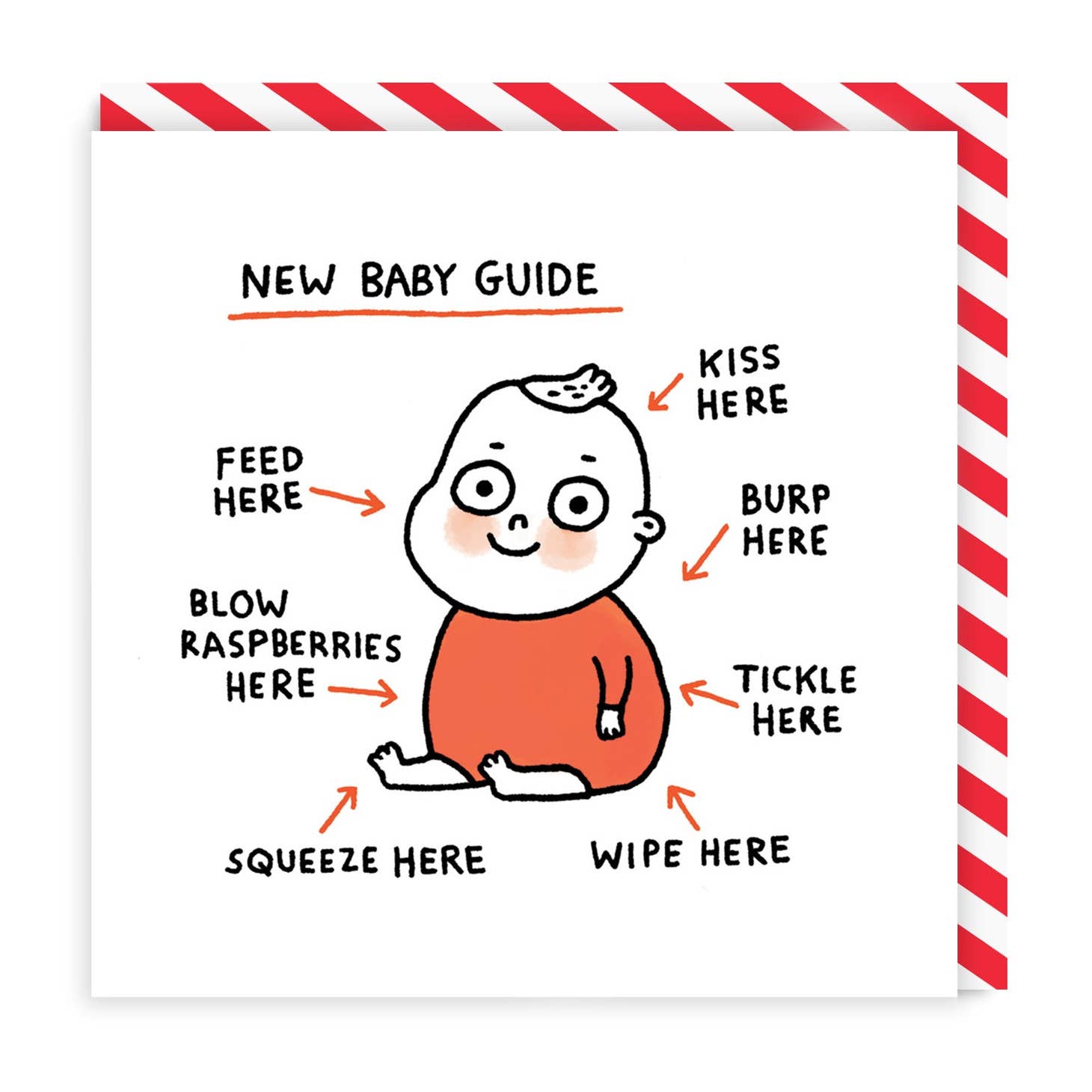 Greeting card "New Baby Guide" - Fairy Positron