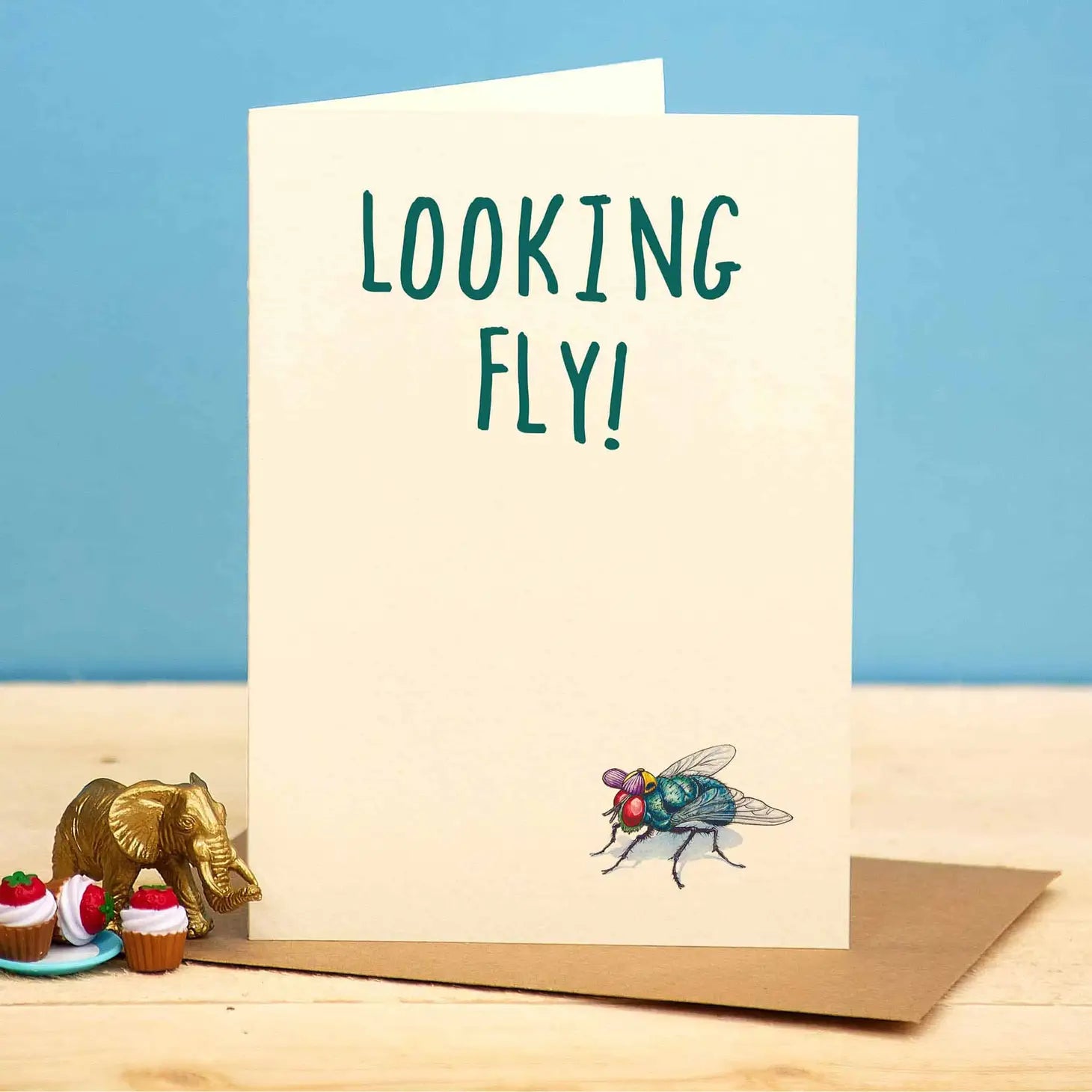 Greeting card fly "Looking fly"