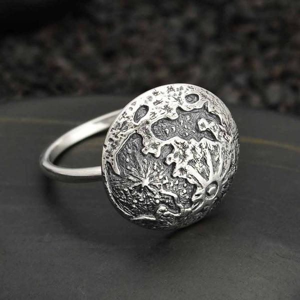 Zilveren ring maan - Fairy Positron