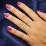 Zilveren ring kat - Fairy Positron