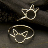 Zilveren ring kat - Fairy Positron