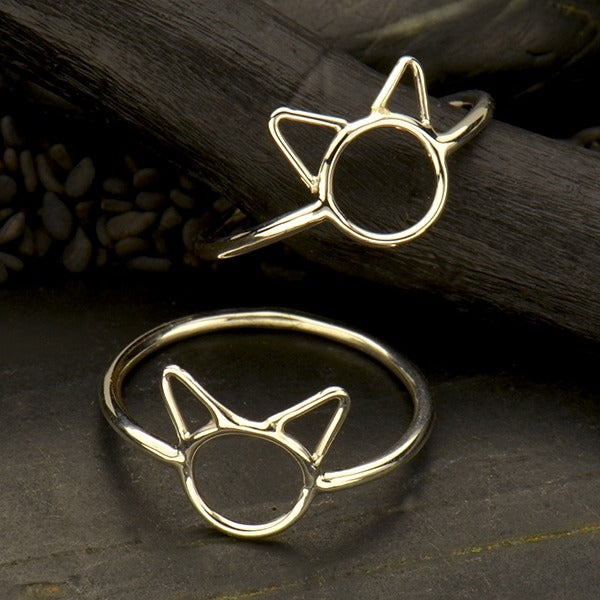 Zilveren ring kat - Fairy Positron