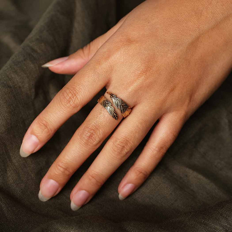 Bronzen ring veer - Fairy Positron