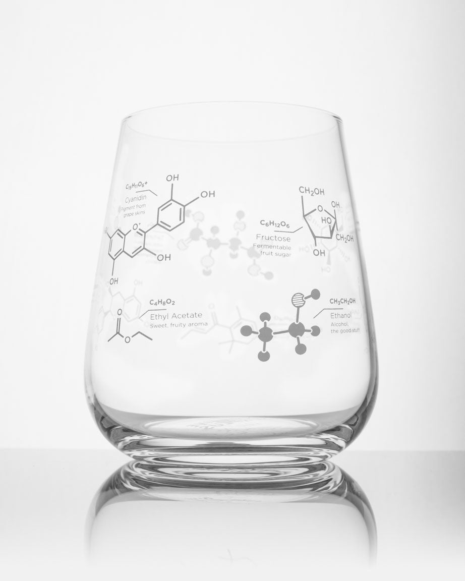 Wine glass "The science of wine" - Fairy Positron