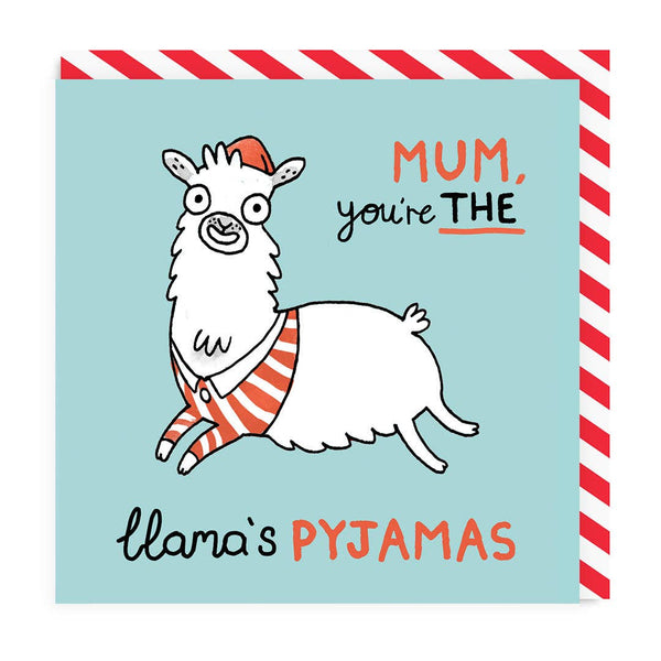 Wenskaart moederdag "You're The Llama's Pyjamas" - Fairy Positron