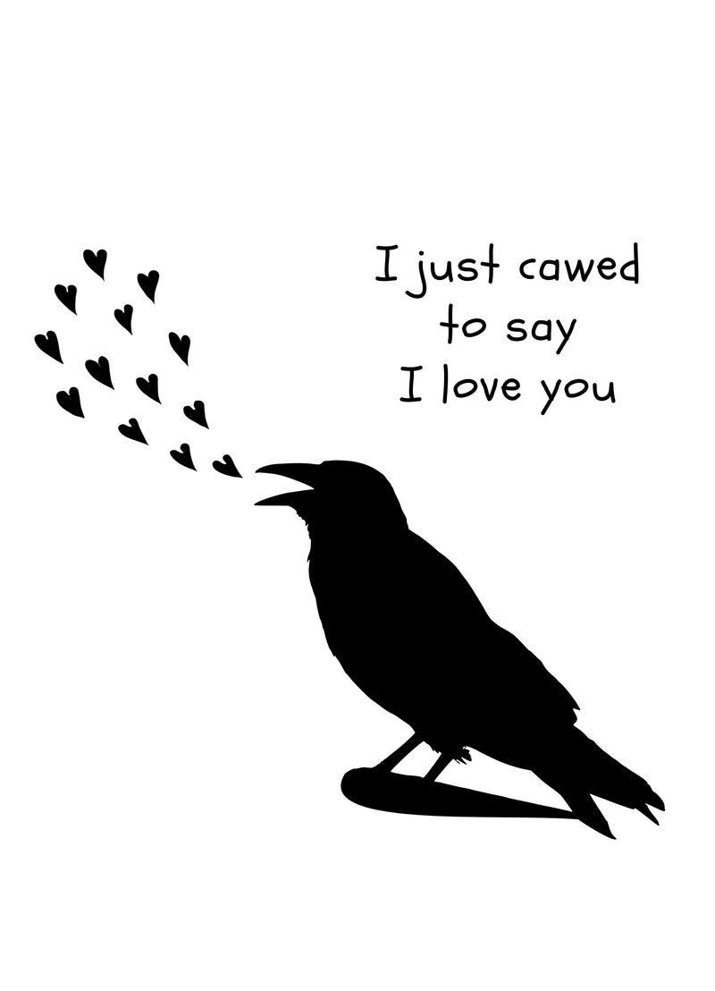 Body raaf "I just cawed to say I love you" - Fairy Positron