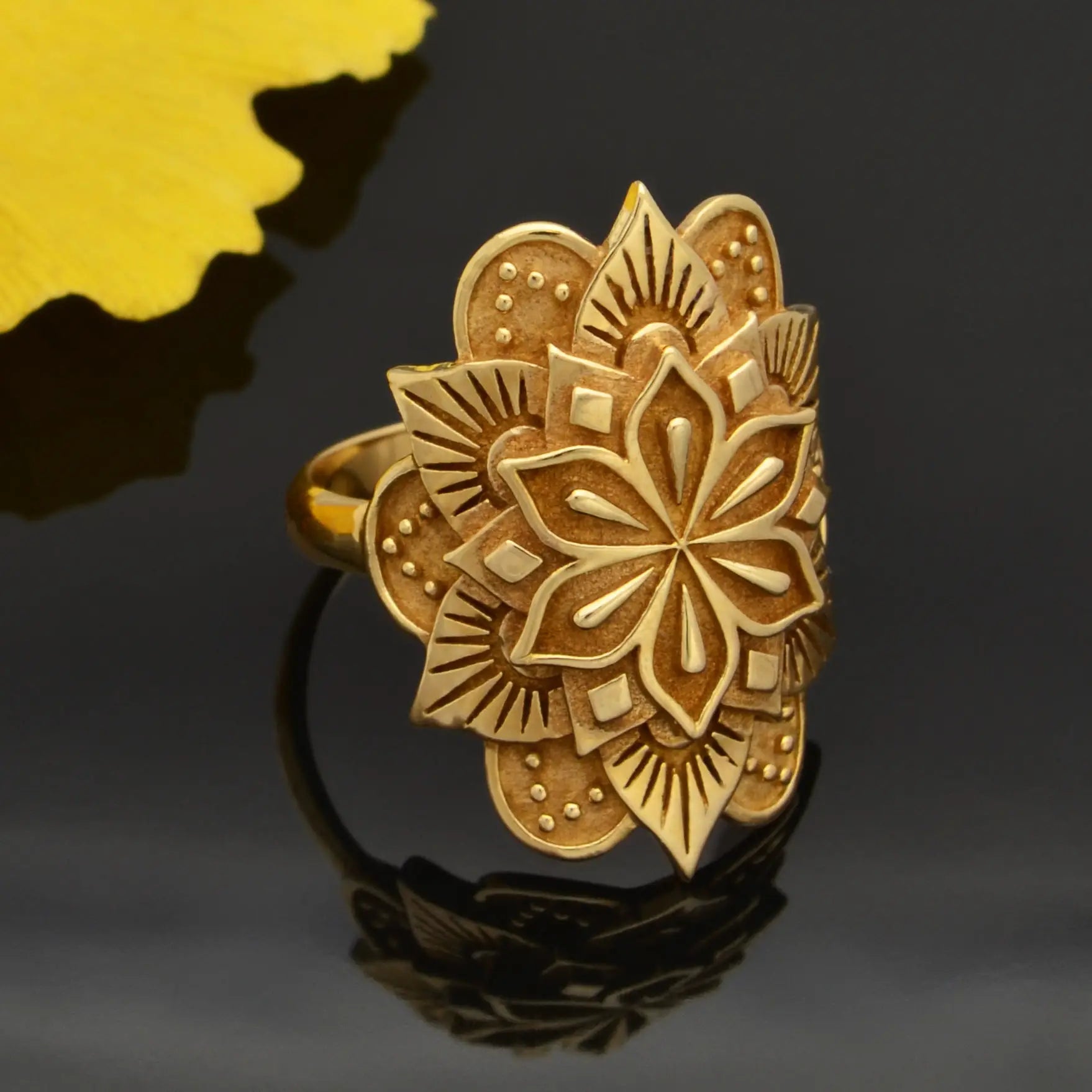 Bronzen ring mandala - Fairy Positron