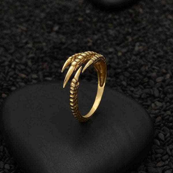 Bronzen ring vogelklauw - Fairy Positron