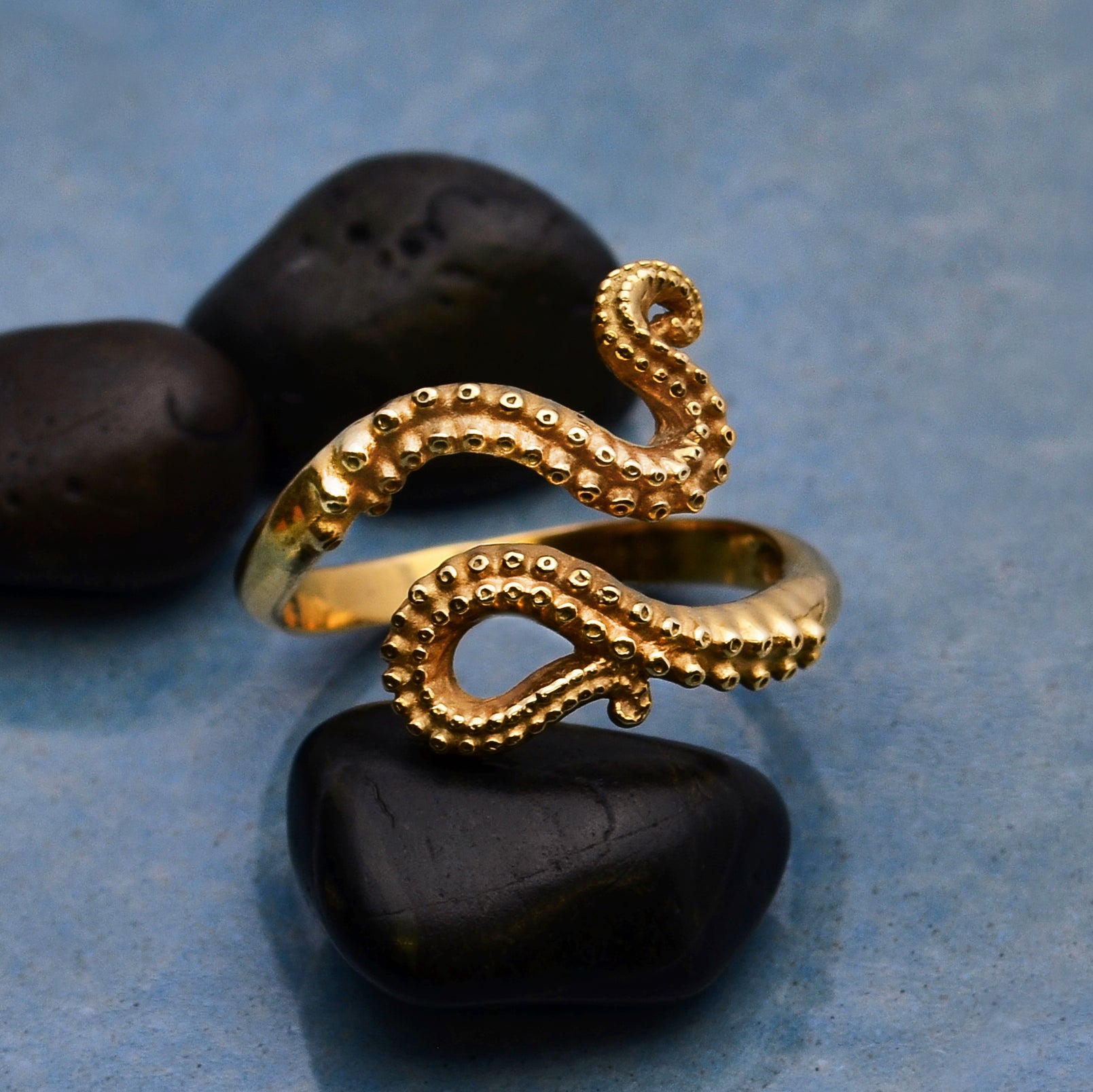 Bronzen ring octopusarmen - Fairy Positron
