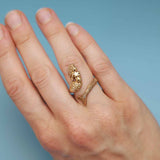 Bronzen ring zeemeermin - Fairy Positron
