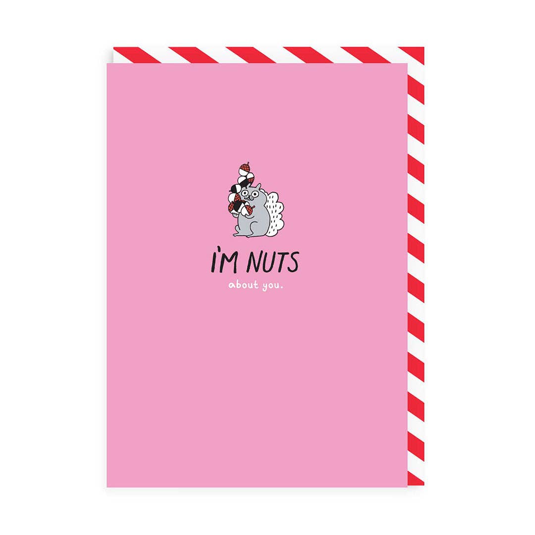 Wenskaart met pin "Nuts About You" - Fairy Positron