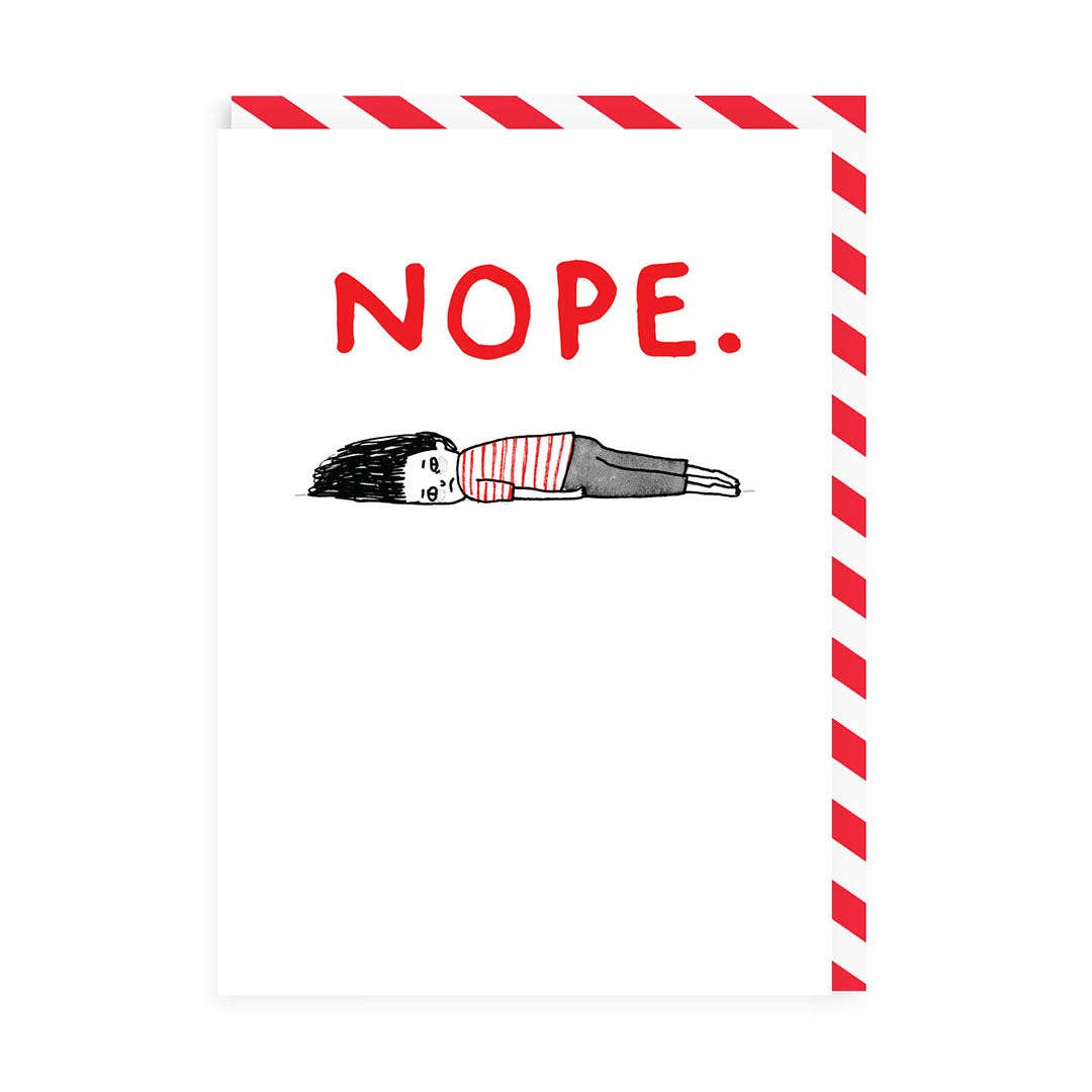 Greeting card "Nope" - Fairy Positron