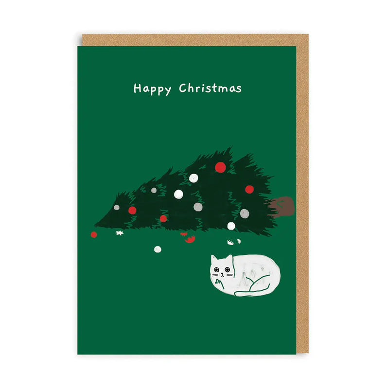 Wenskaart kerst “Fallen tree” - Fairy Positron