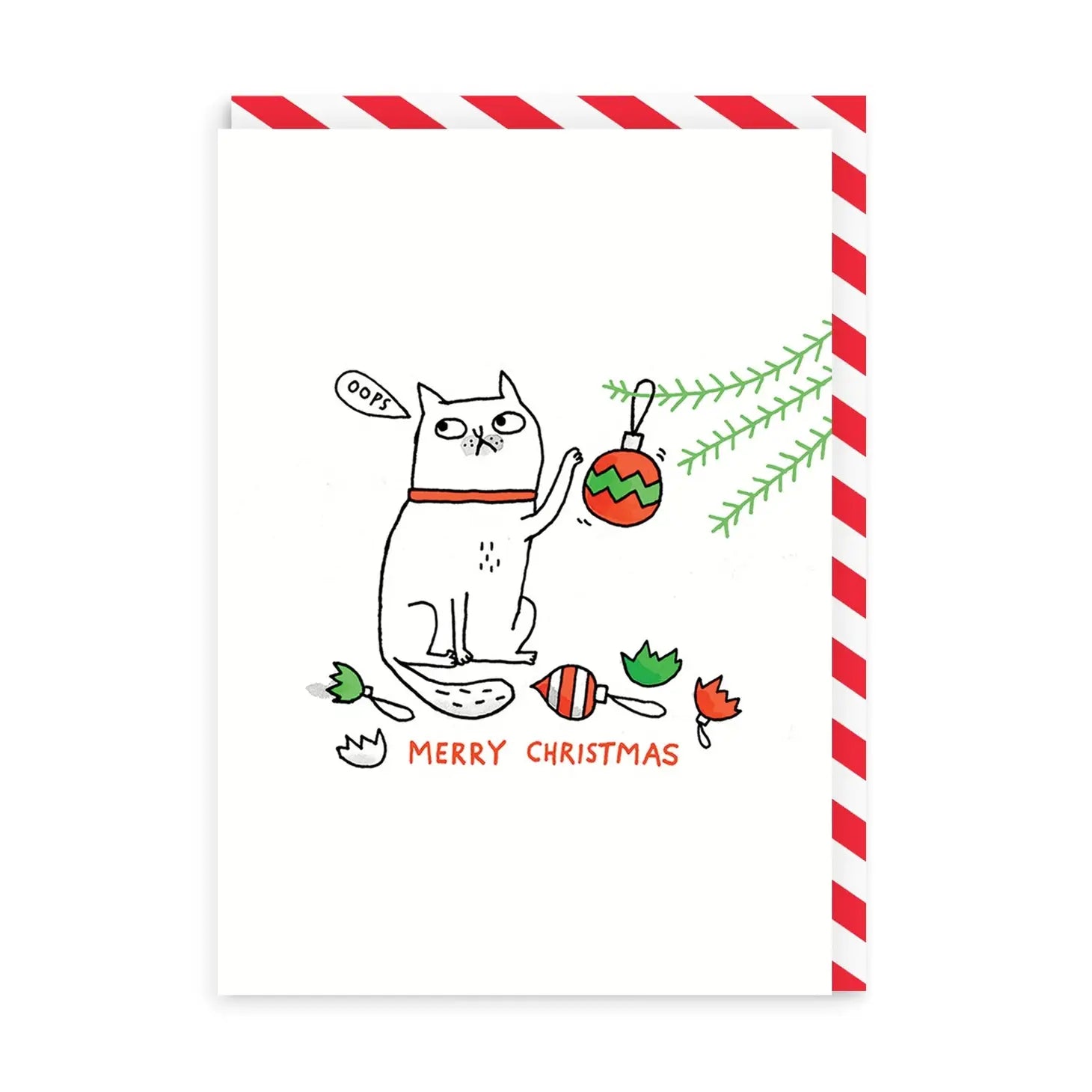 Greeting card Christmas "Oops" - Fairy Positron