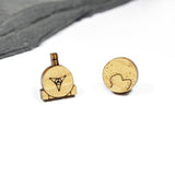 Oorbellen New Horizons & Pluto (studs) - Fairy Positron