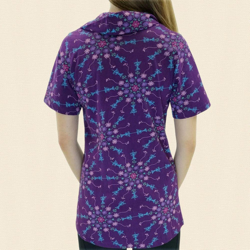 T-shirt (getailleerd) rolkraag neuronenmandala - Fairy Positron