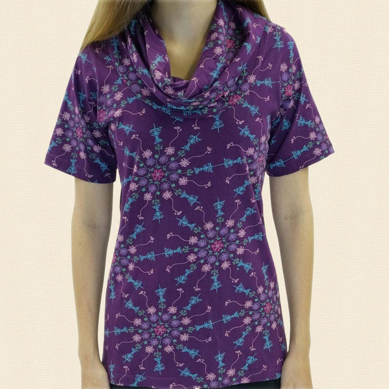 T-shirt (getailleerd) rolkraag neuronenmandala - Fairy Positron