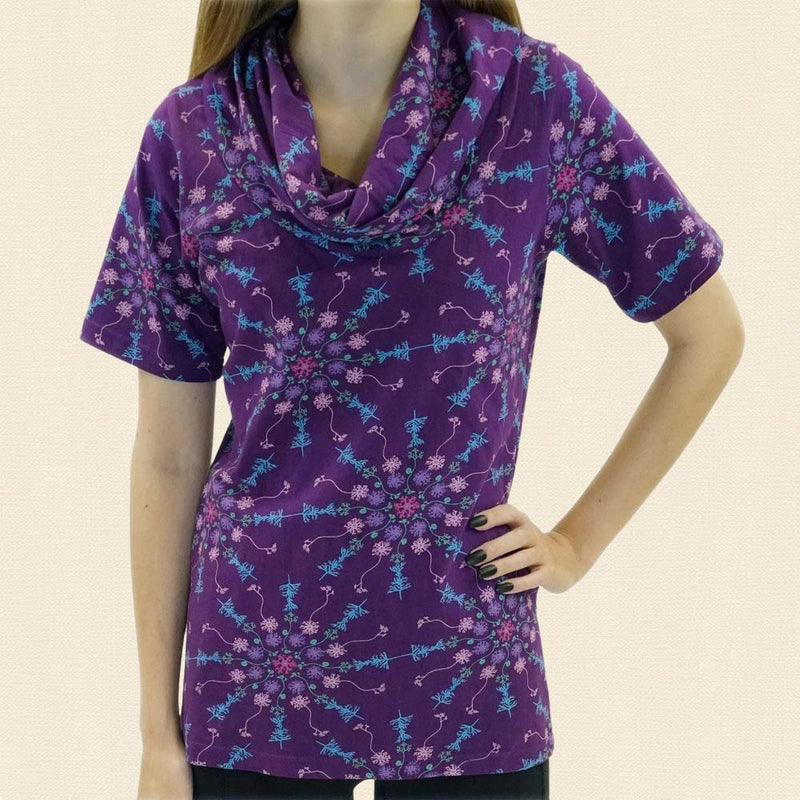 T-shirt (getailleerd) rolkraag neuronenmandala - Fairy Positron