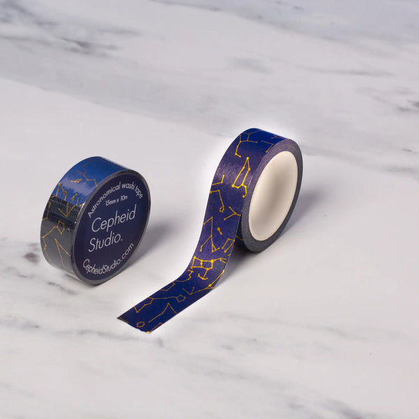 Washi-tape sterrenbeelden (nachthemelblauw) - Fairy Positron