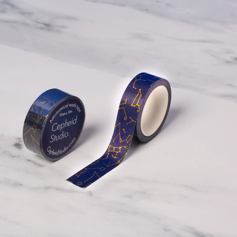 Washi-tape sterrenbeelden (nachthemelblauw) - Fairy Positron