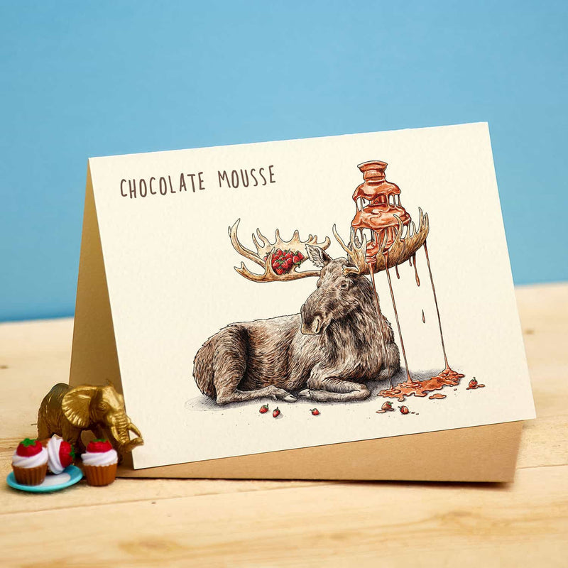 Wenskaart "Chocolate Moose" - Fairy Positron
