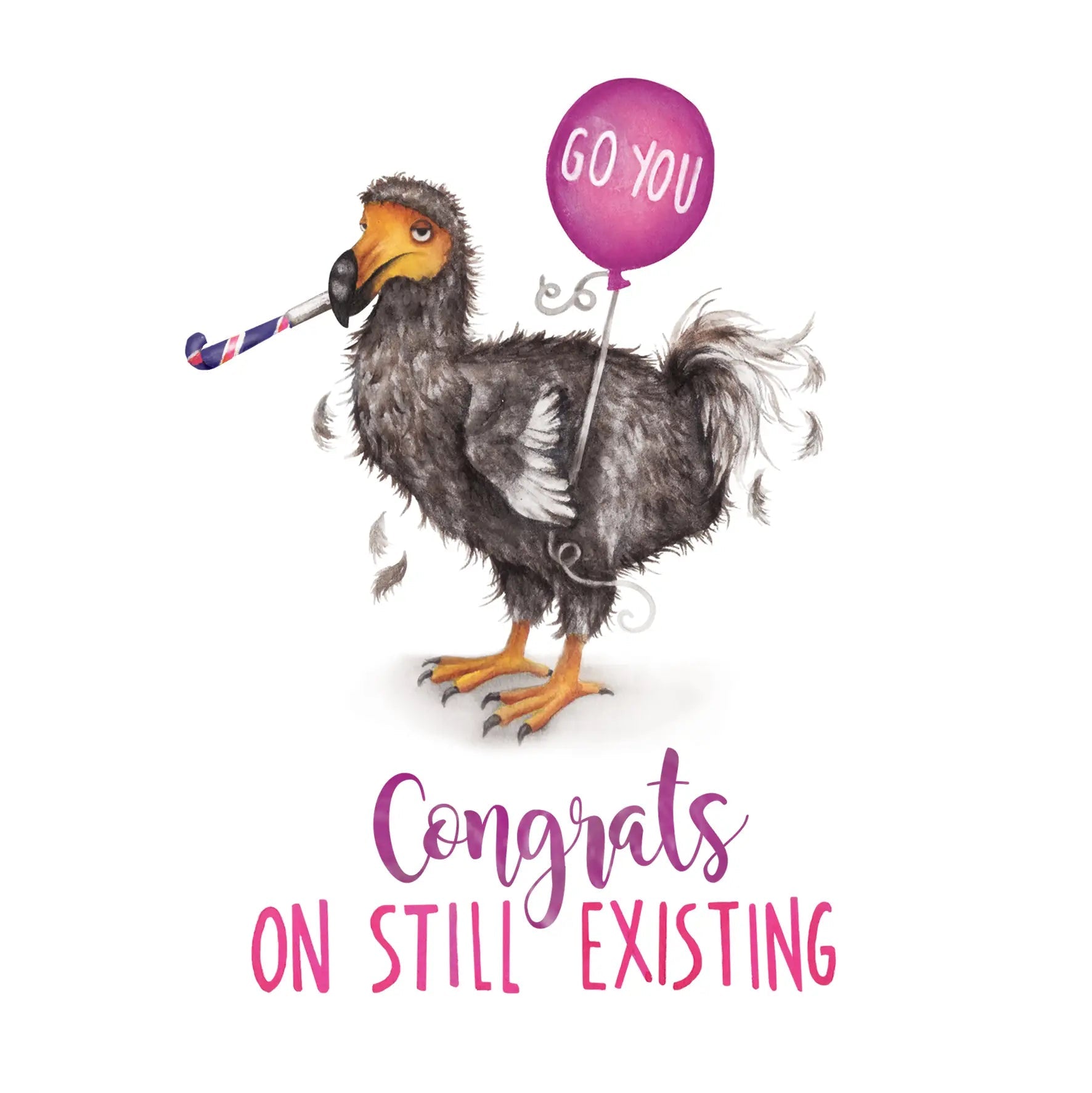 Wenskaart dodo "Still existing" - Fairy Positron
