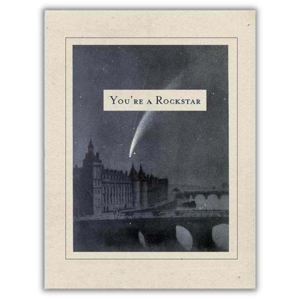 Wenskaart komeet "You're a rockstar" - Fairy Positron