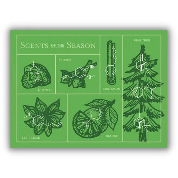 Greeting card "The Scents of the Season" - Fairy Positron