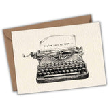 Wenskaart typemachine "You're just my type" - Fairy Positron