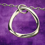 Zilveren halsketting möbiusband - Fairy Positron