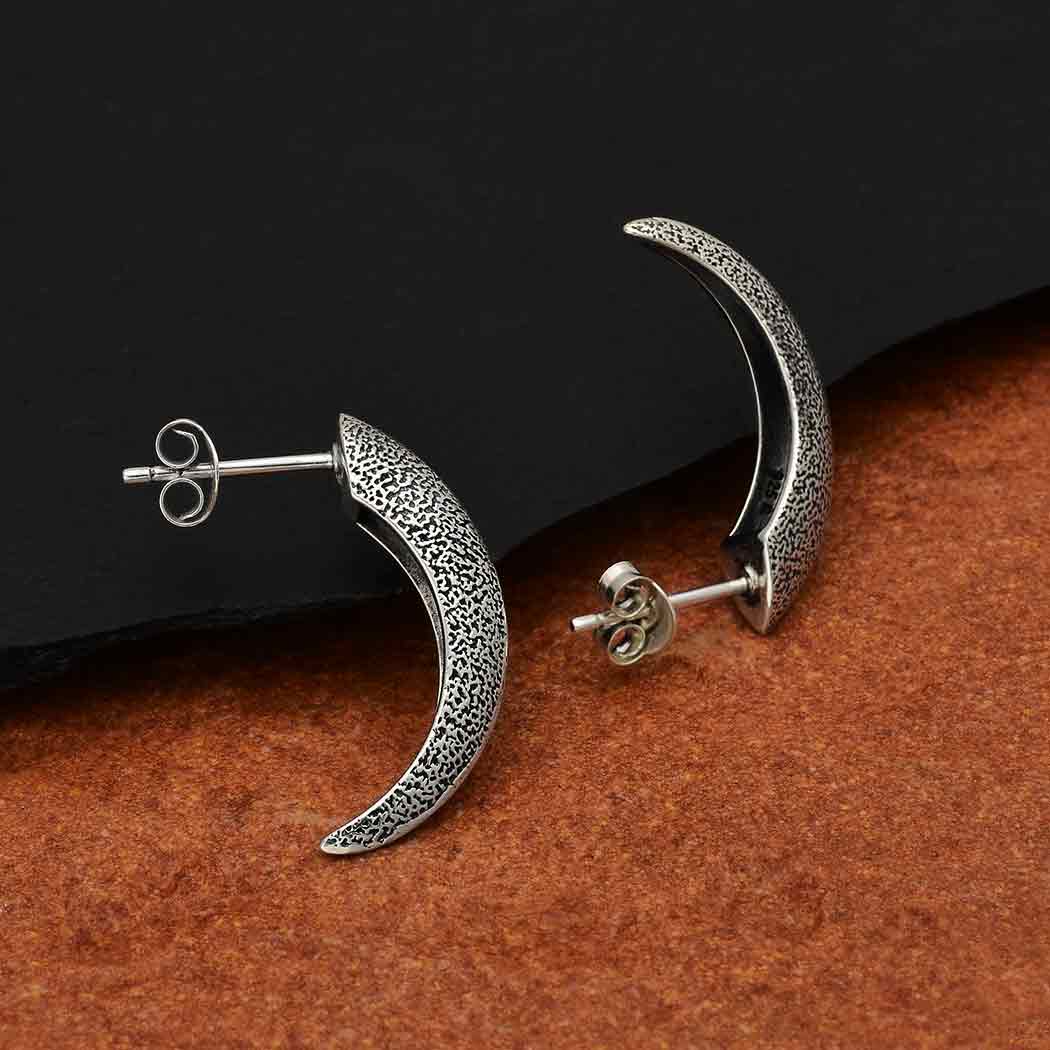 Silver earrings claw - Fairy Positron