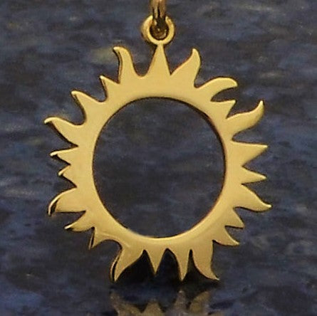 Zilveren oorbellen met bronzen maansikkel en eclips - Fairy Positron