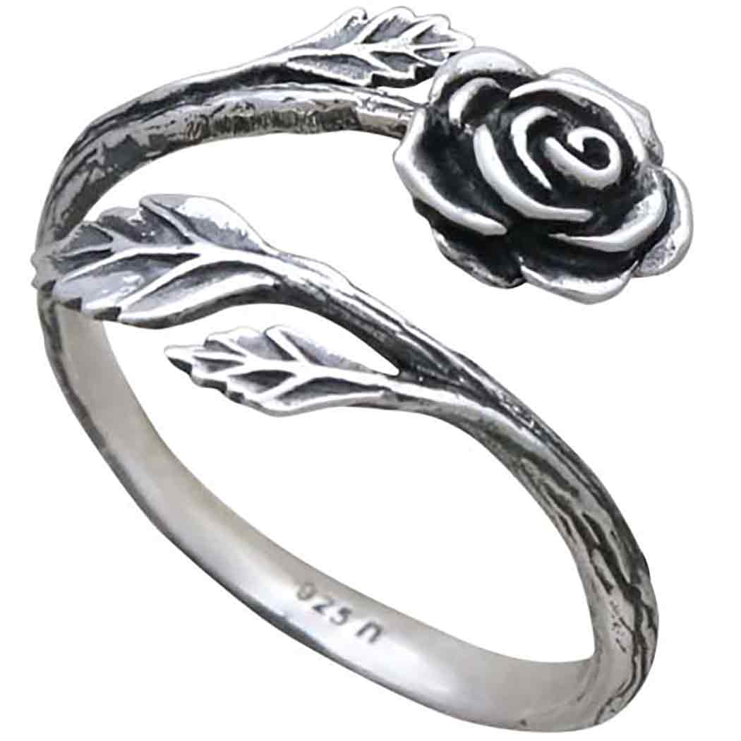 Zilveren ring roos - Fairy Positron